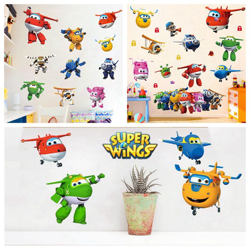 Baby Nursery Products - Hot Cartoon Super Wings Deformation Airplane