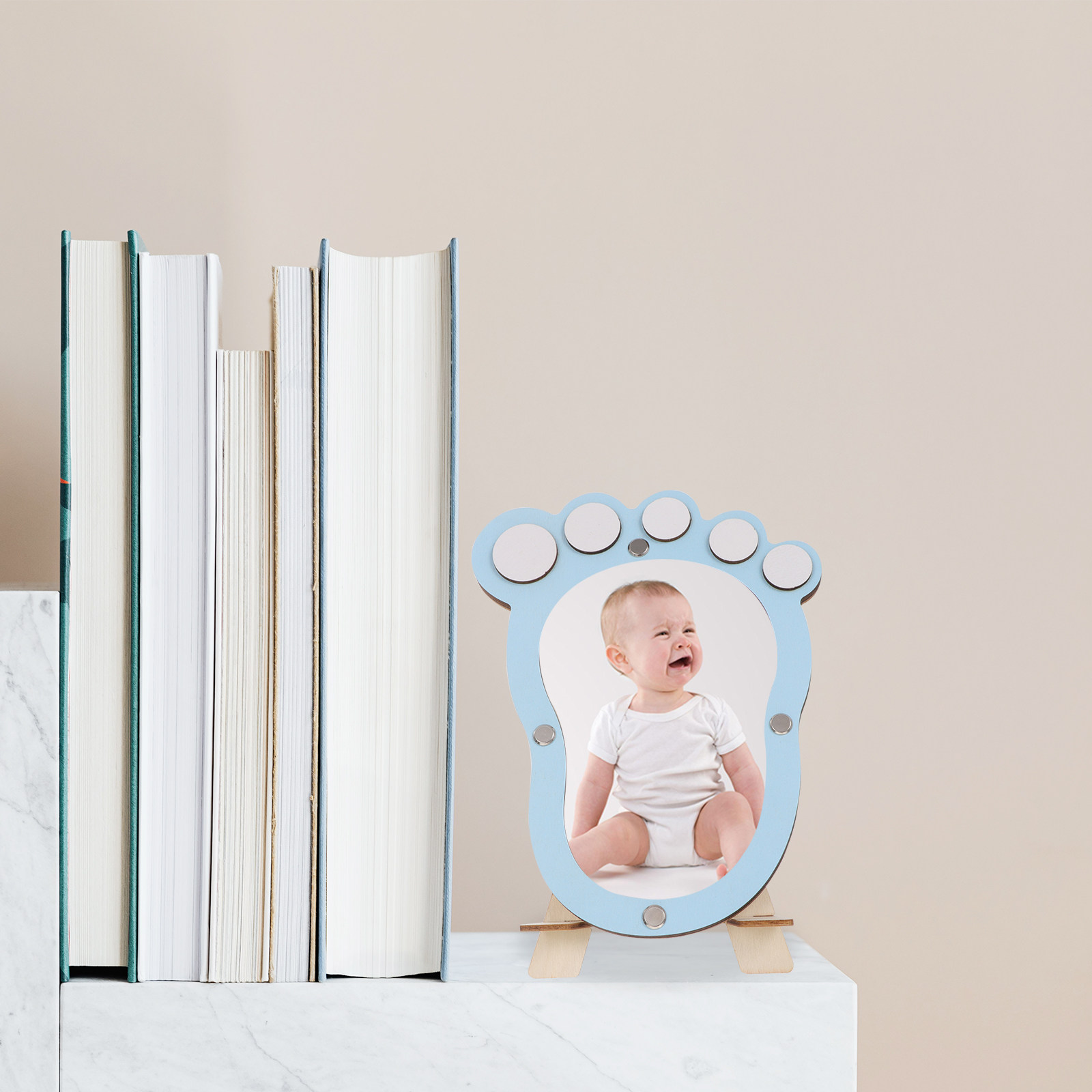 Baby Nursery Frames - 1Pcs Baby Growth Footprint Photo Frame