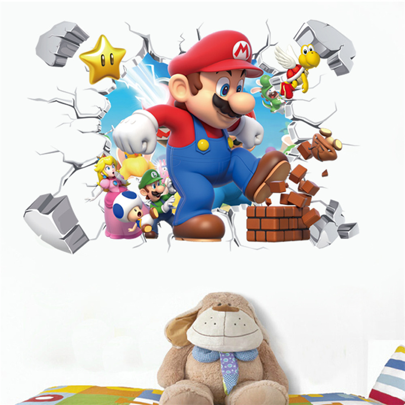 Baby Nursery Products - 3D Cartoon Anime Game Characters Wall