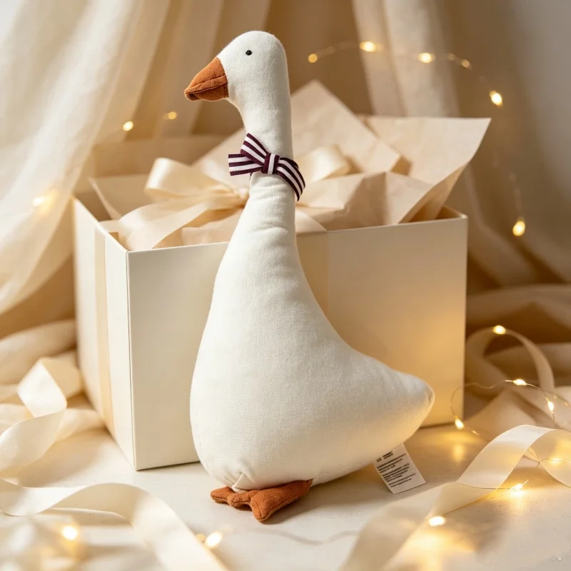 Baby Nursery Layout - INS Style Fabric Goose Stuffed Toy