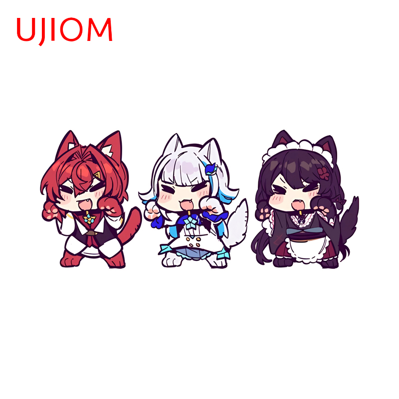 Baby Nursery Panelling - UJIOM Chibi Hololive Three Girls Wall