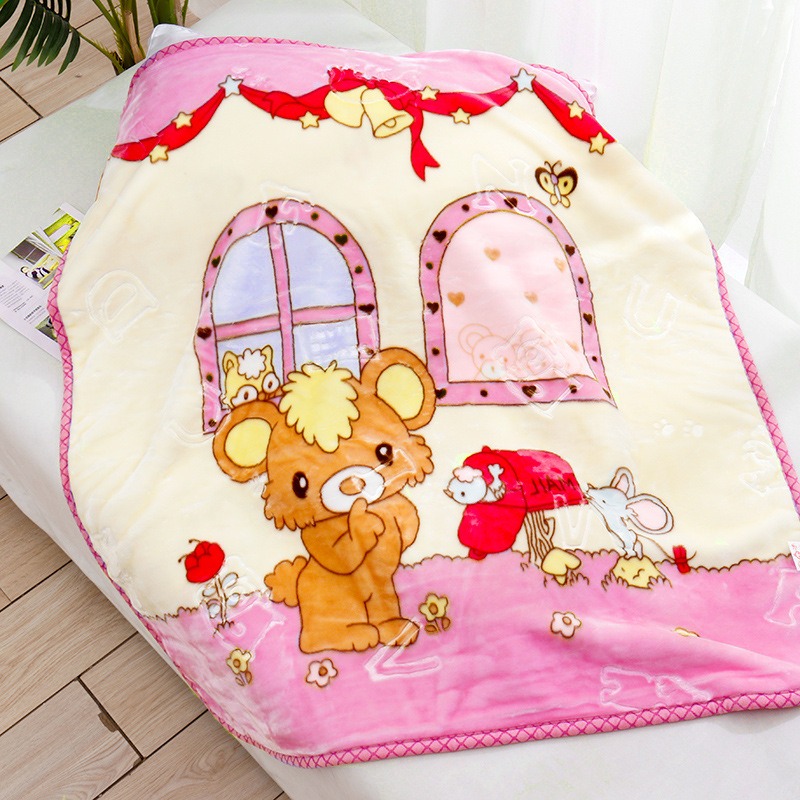 Baby Nursery Essentials - Cloud Cartoon Baby Blanket | Double-Layer