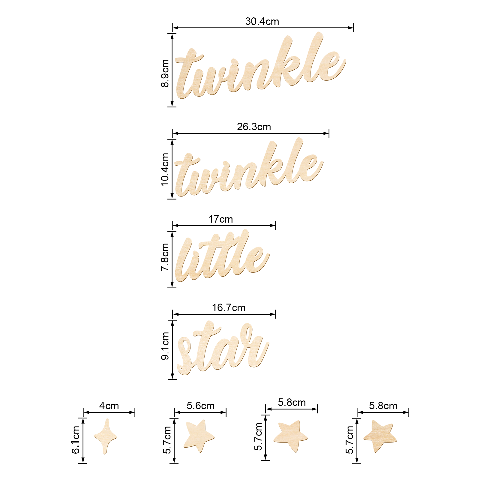 Twinkle Twinkle Little Star Wo - Baby Nursery Kids recension och pris