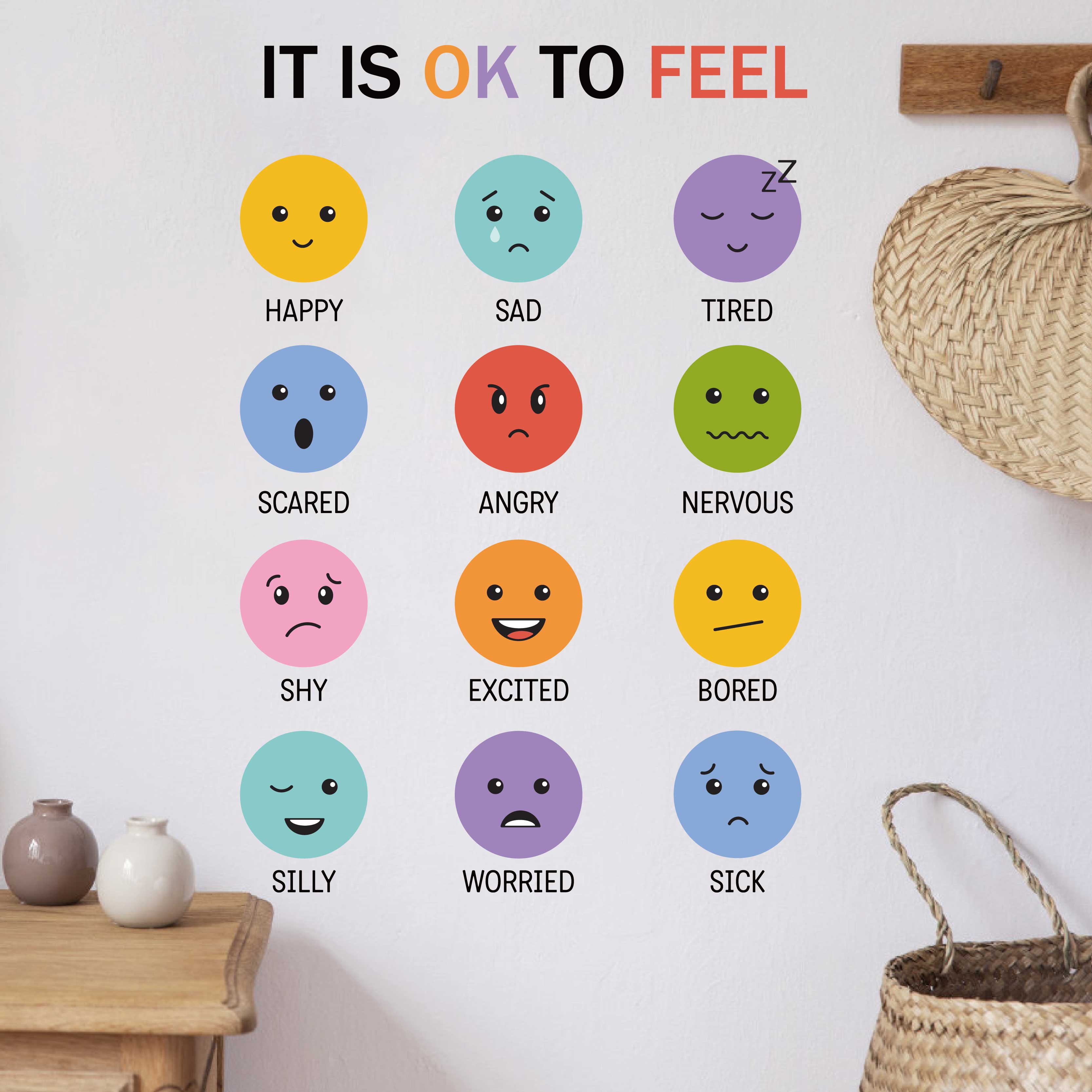 3D Colorful 12 Types of Emotic - Baby Nursery Furniture recension och pris