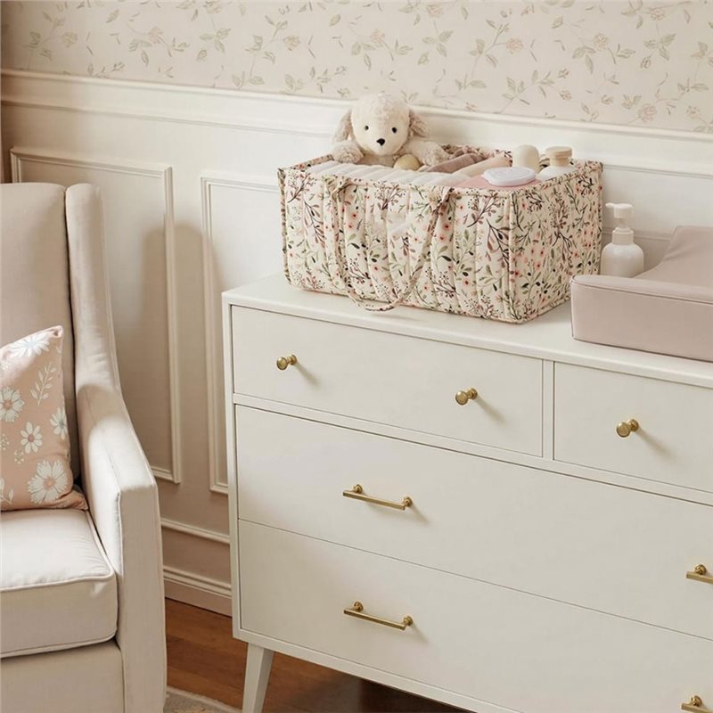 BEDW-Nursery Floral Diaper Cad - Baby Nursery Must Haves recension och pris