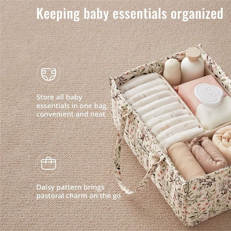 BEDW-Nursery Floral Diaper Cad - Baby Nursery Must Haves recension och pris
