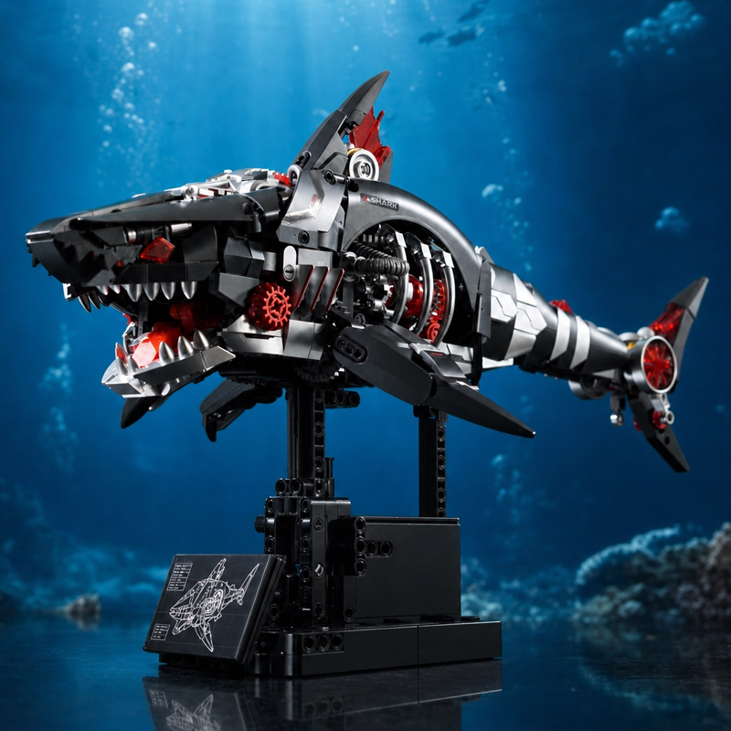 Mechanical Shark MOC Building  - Lego Set Technic recension och pris