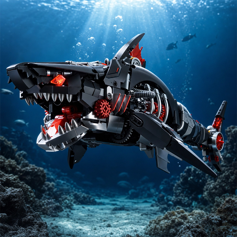 Mechanical Shark MOC Building  - Lego Set Technic recension och pris