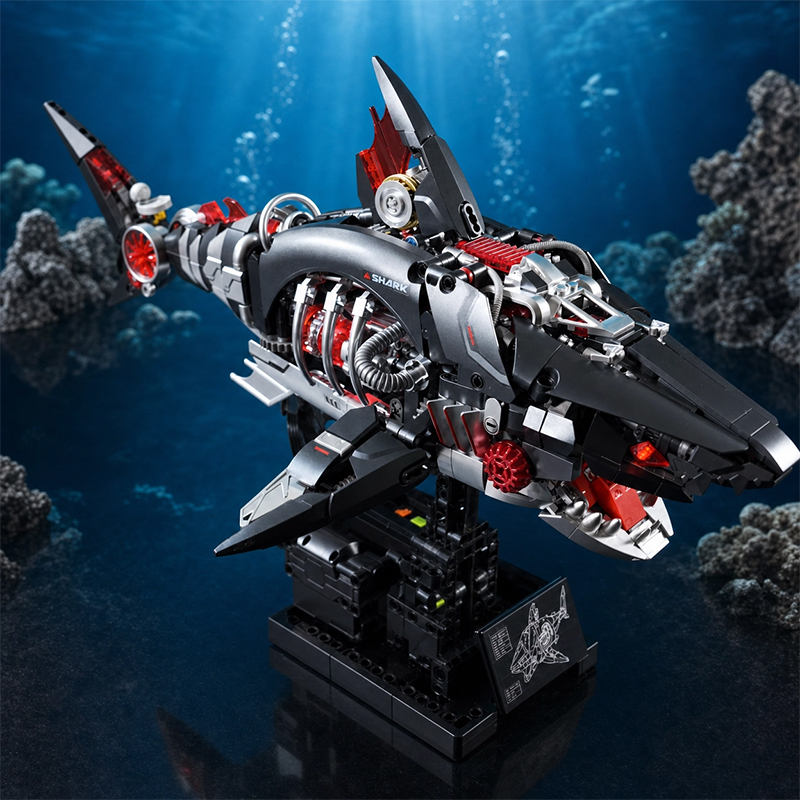 Mechanical Shark MOC Building  - Lego Set Technic recension och pris