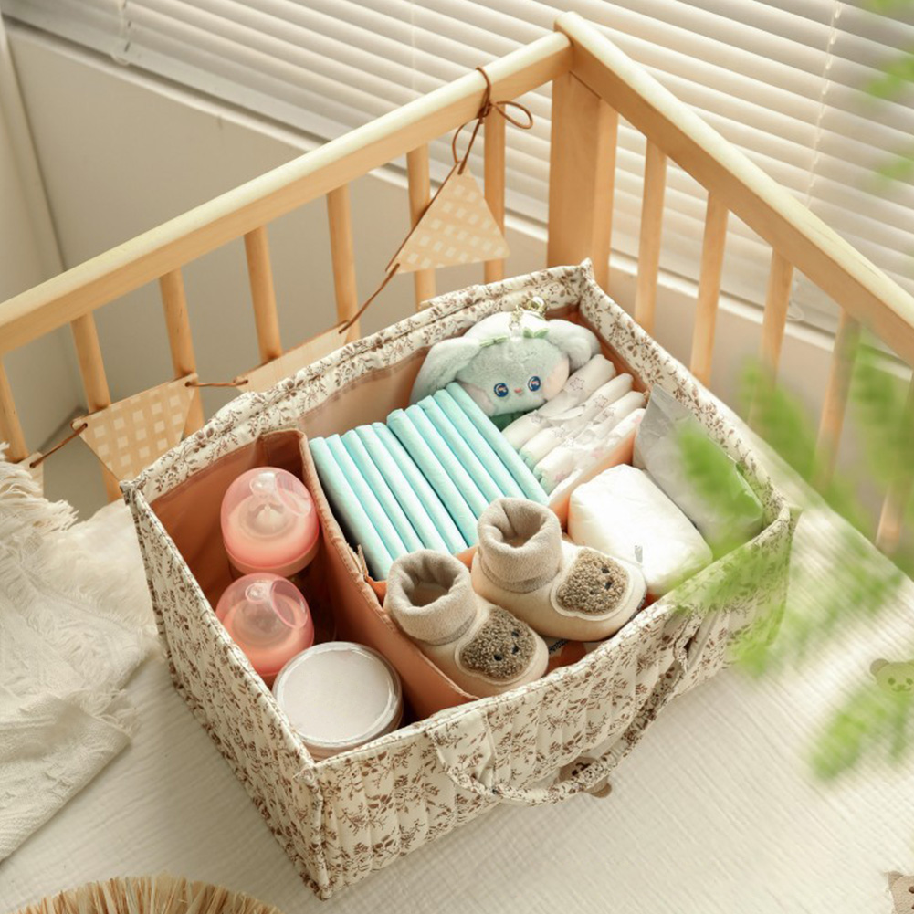 Floral Nursery Storage Basket  - Baby Nursery Essentials recension och pris