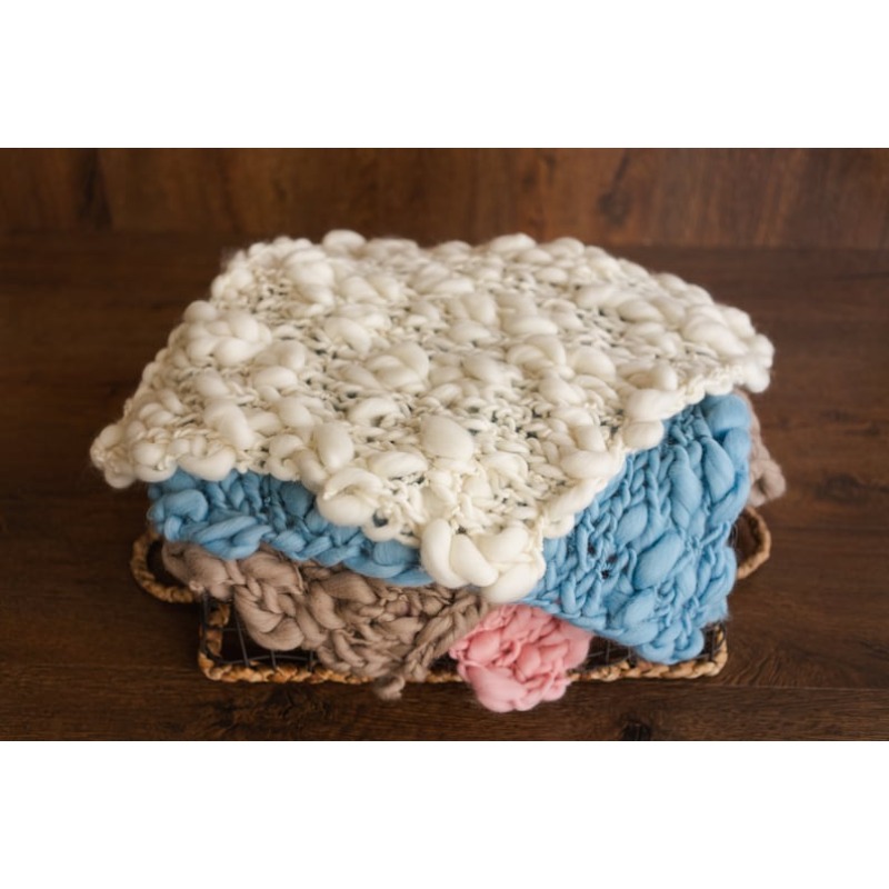 Chunky Knit Merino Baby Blanke - Baby Nursery Artwork recension och pris