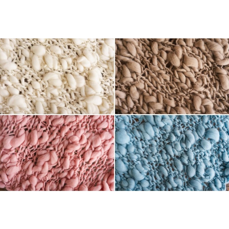 Chunky Knit Merino Baby Blanke - Baby Nursery Artwork recension och pris