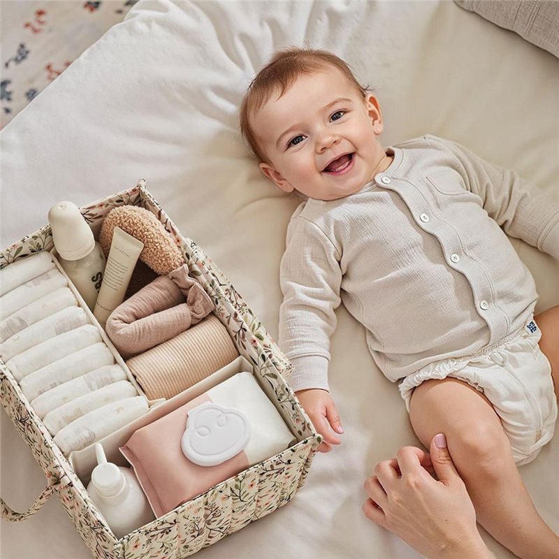 AINY-Floral Diaper Caddy Organ - Baby Nursery Must Haves recension och pris