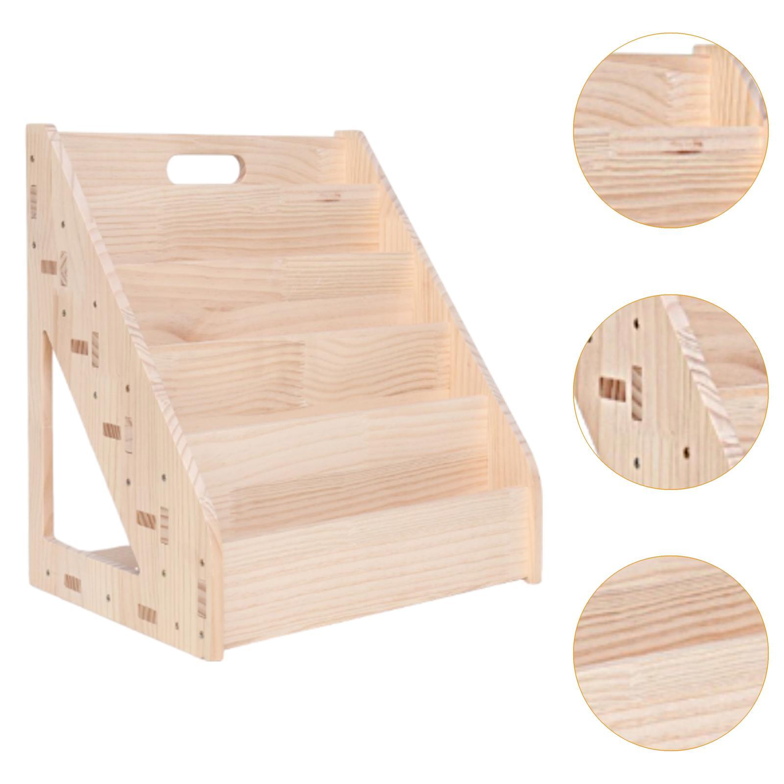 Kids Bookshelf Wooden Storage  - Baby Nursery Unit recension och pris