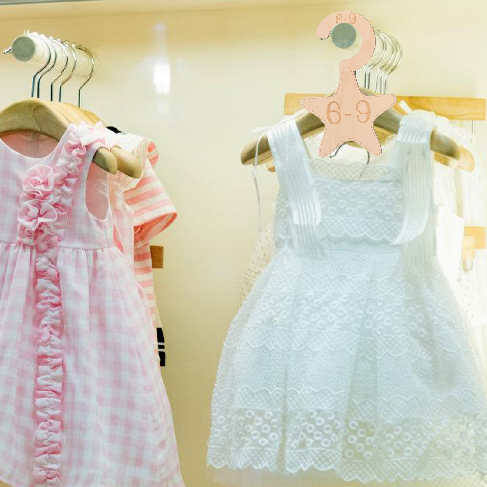 7Pcs Wooden Nursery Closet Div - Baby Nursery Closet recension och pris