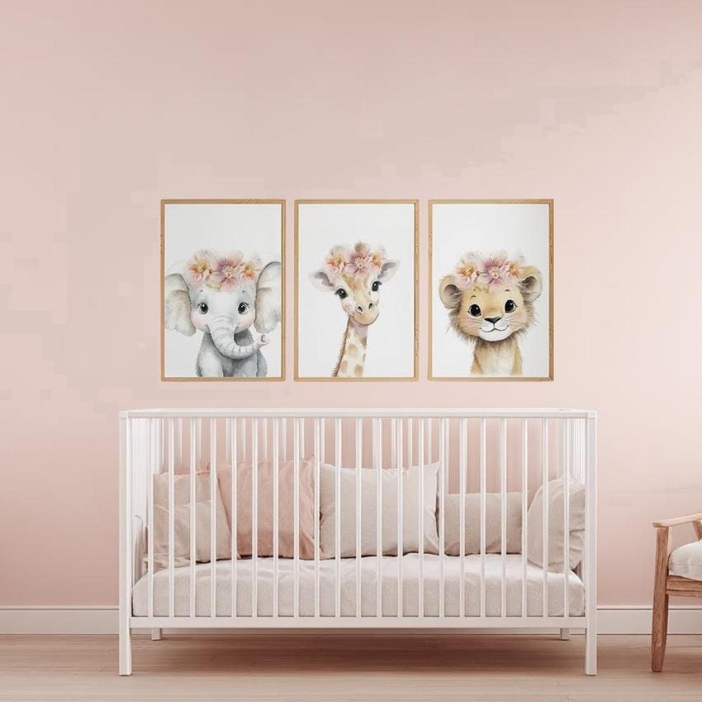 Baby Girl Nursery Wall Art Set - Baby Nursery Frames recension och pris