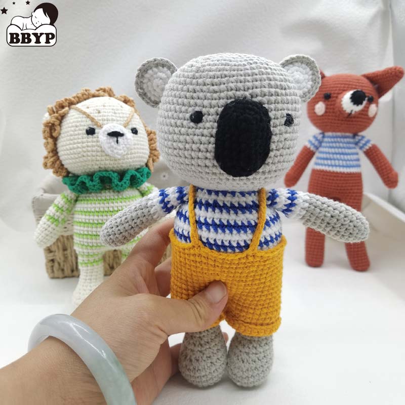 Baby Crochet Stuffed Lion Koal - Baby Nursery Dolls recension och pris