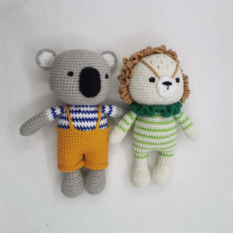 Baby Crochet Stuffed Lion Koal - Baby Nursery Dolls recension och pris