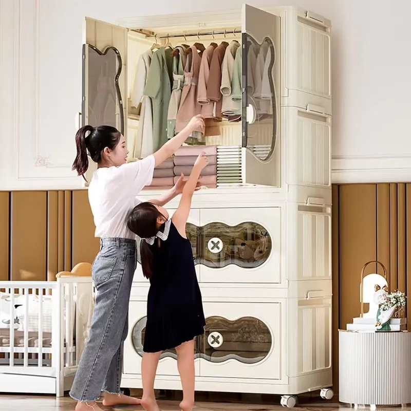 Foldable Portable Baby Wardrob - Baby Nursery Closet recension och pris