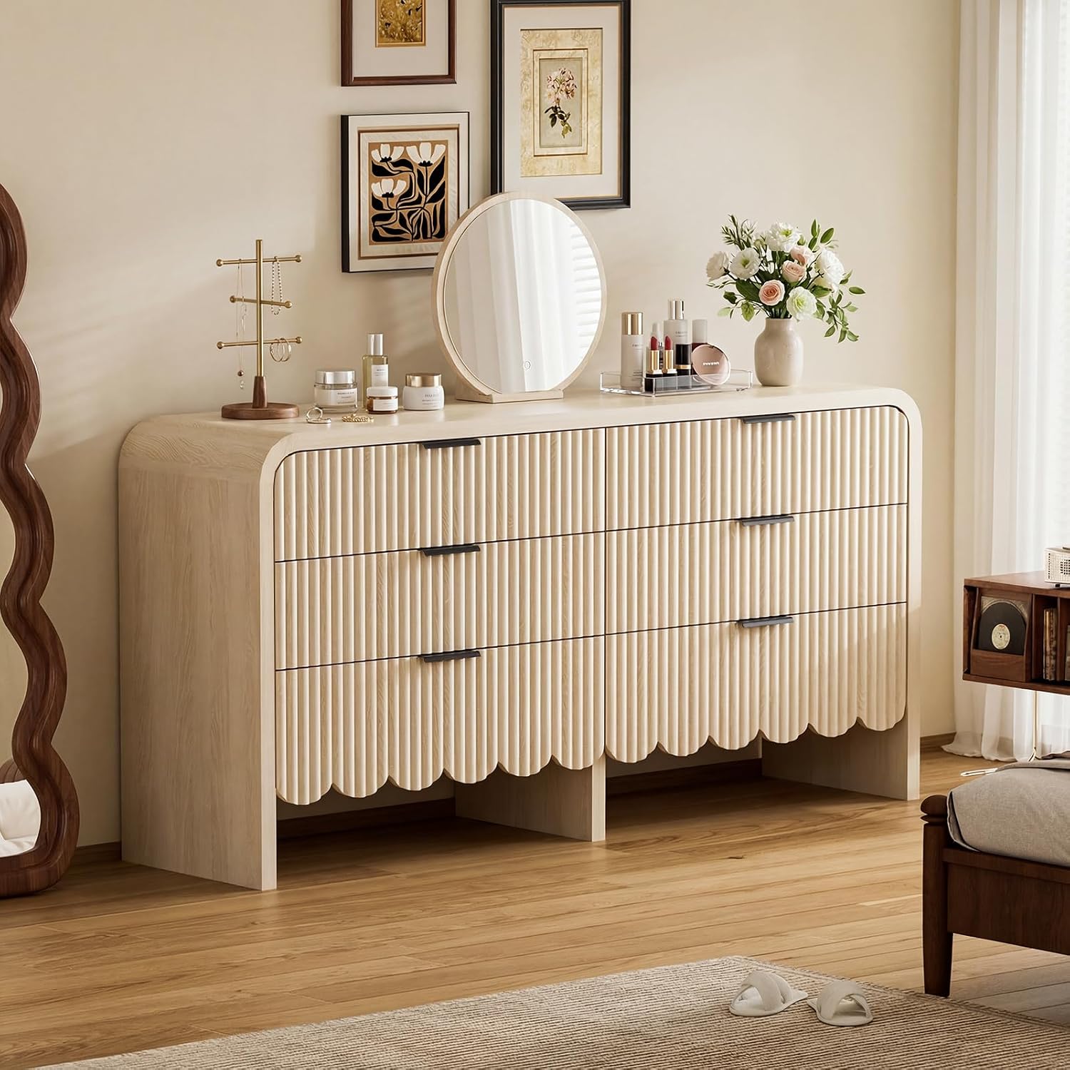 Wood 6 Drawer Dresser Nursery  - Baby Nursery Closet recension och pris