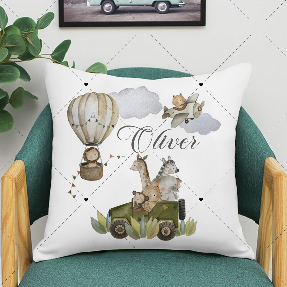 Personalised Woodland Animal P - Baby Nursery Pillow recension och pris