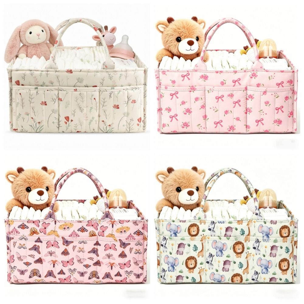 Floral Baby Diaper Caddy Organ - Baby Nursery Essentials recension och pris