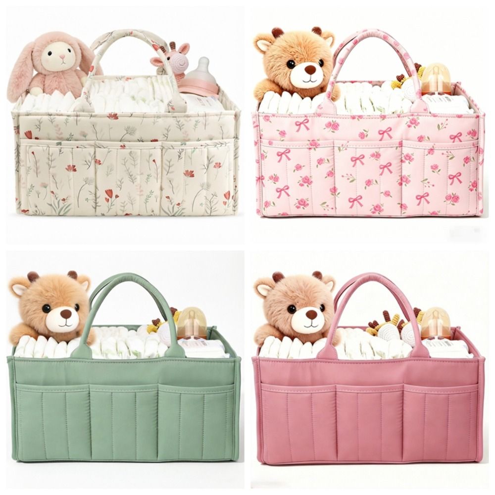 Floral Baby Diaper Caddy Organ - Baby Nursery Essentials recension och pris