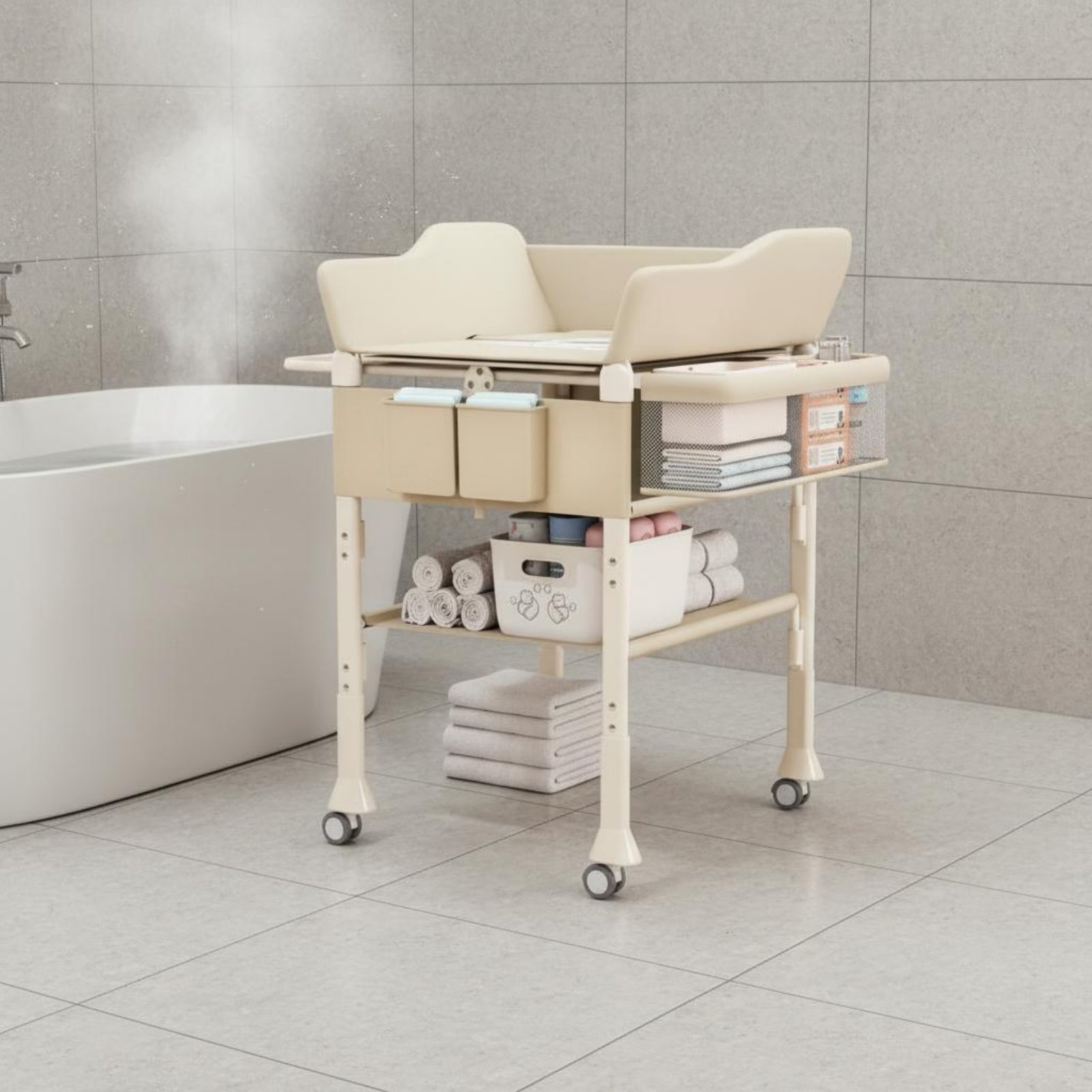 Baby Bath Changing Table Combo - Baby Nursery Furniture recension och pris