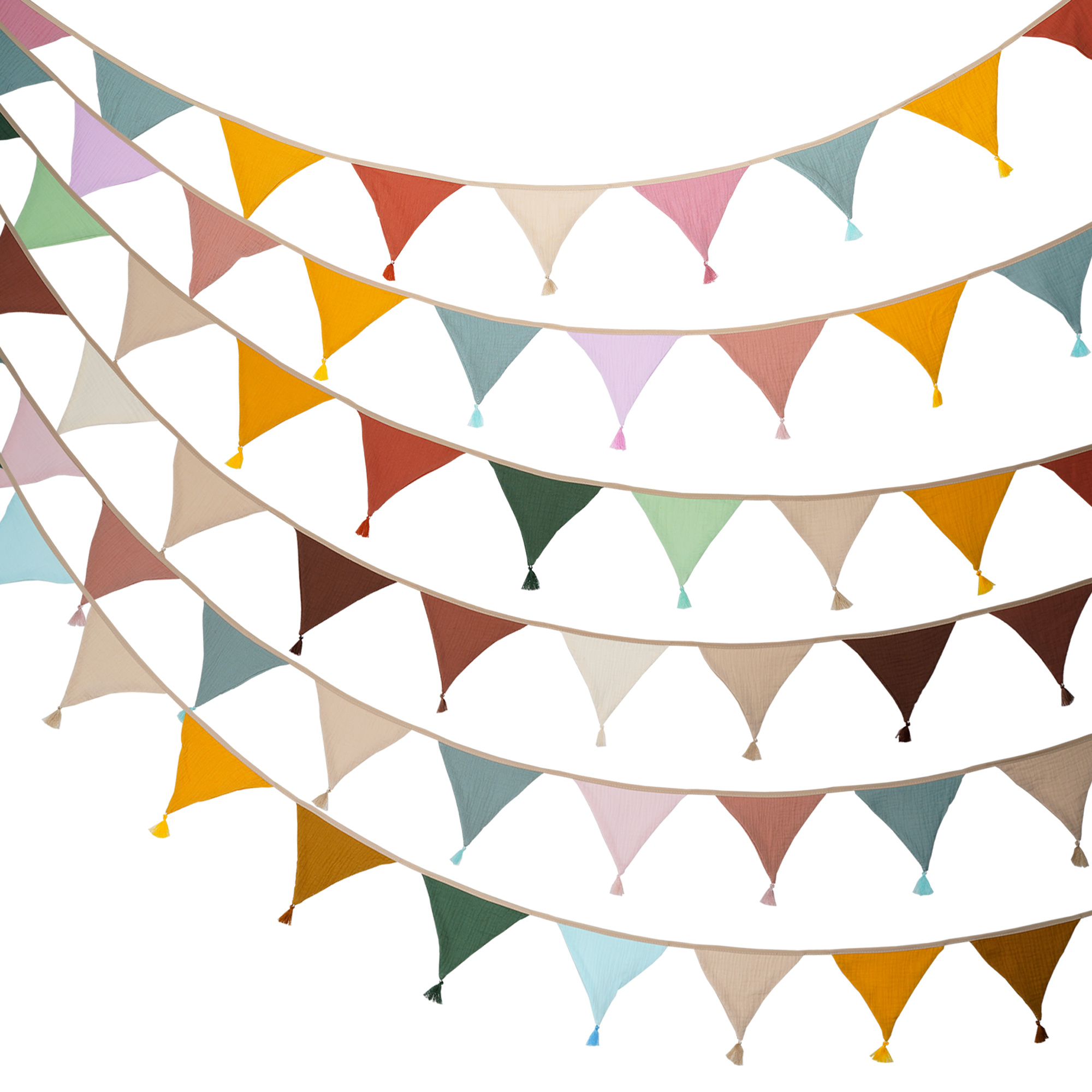 2.6M/8.5FT Nursery Fabric Bunt - Baby Nursery Artwork recension och pris
