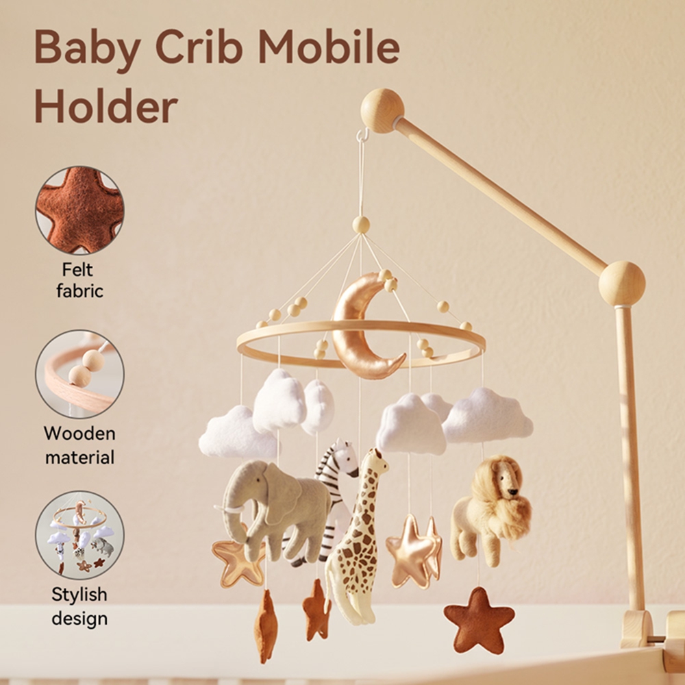 Wooden Bed Bell Baby Crib Mobi - Baby Nursery Music recension och pris