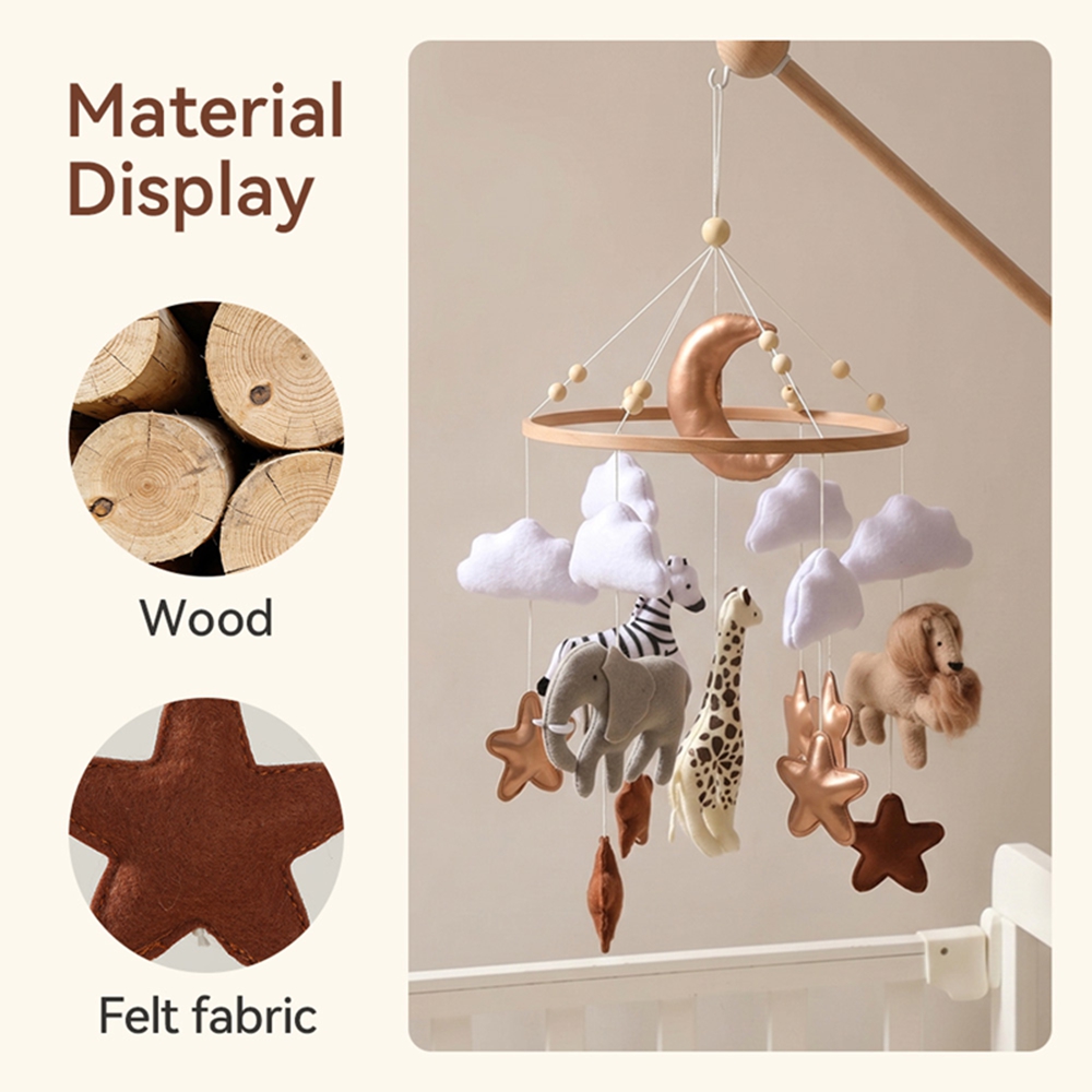 Wooden Bed Bell Baby Crib Mobi - Baby Nursery Music recension och pris