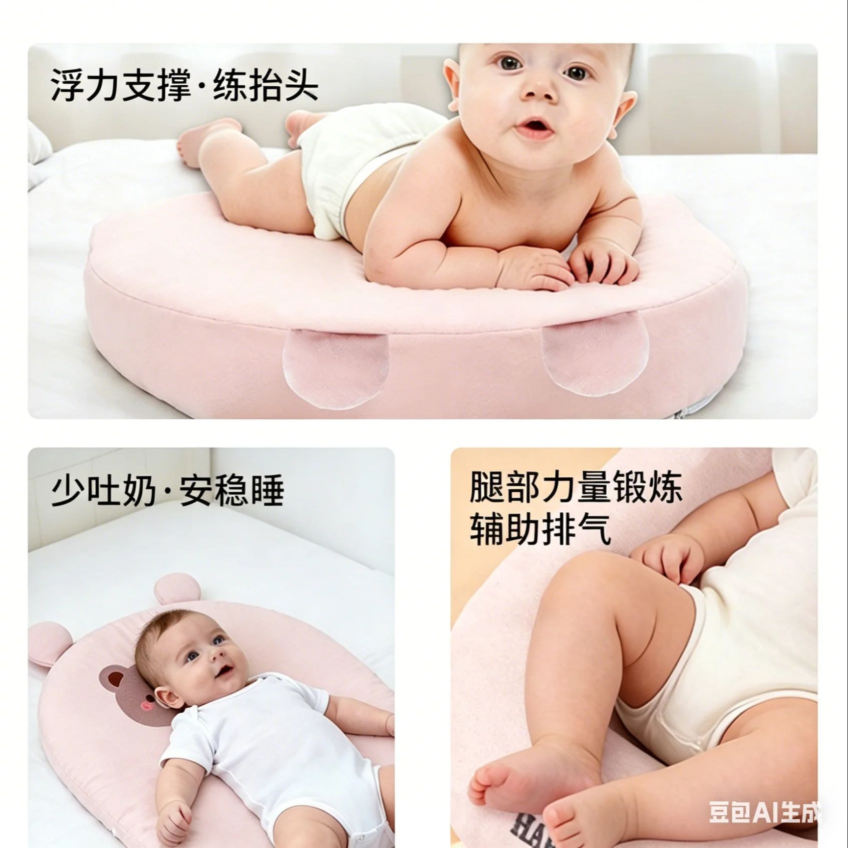 Comfortable Baby Lying Positio - Baby Nursery Pillow recension och pris