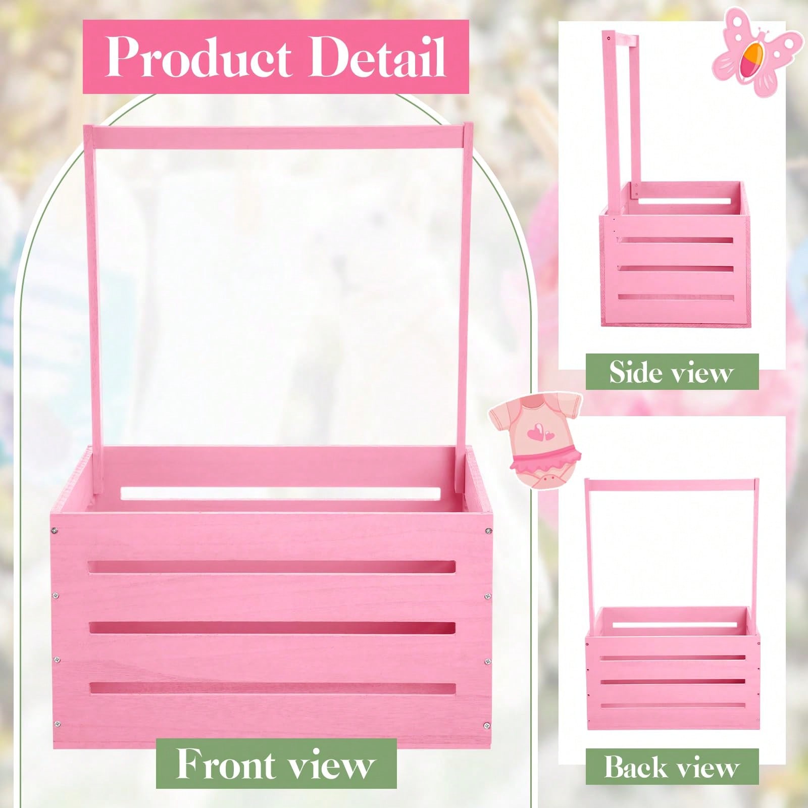 Wooden Baby Shower Crate Close - Baby Nursery Unit recension och pris