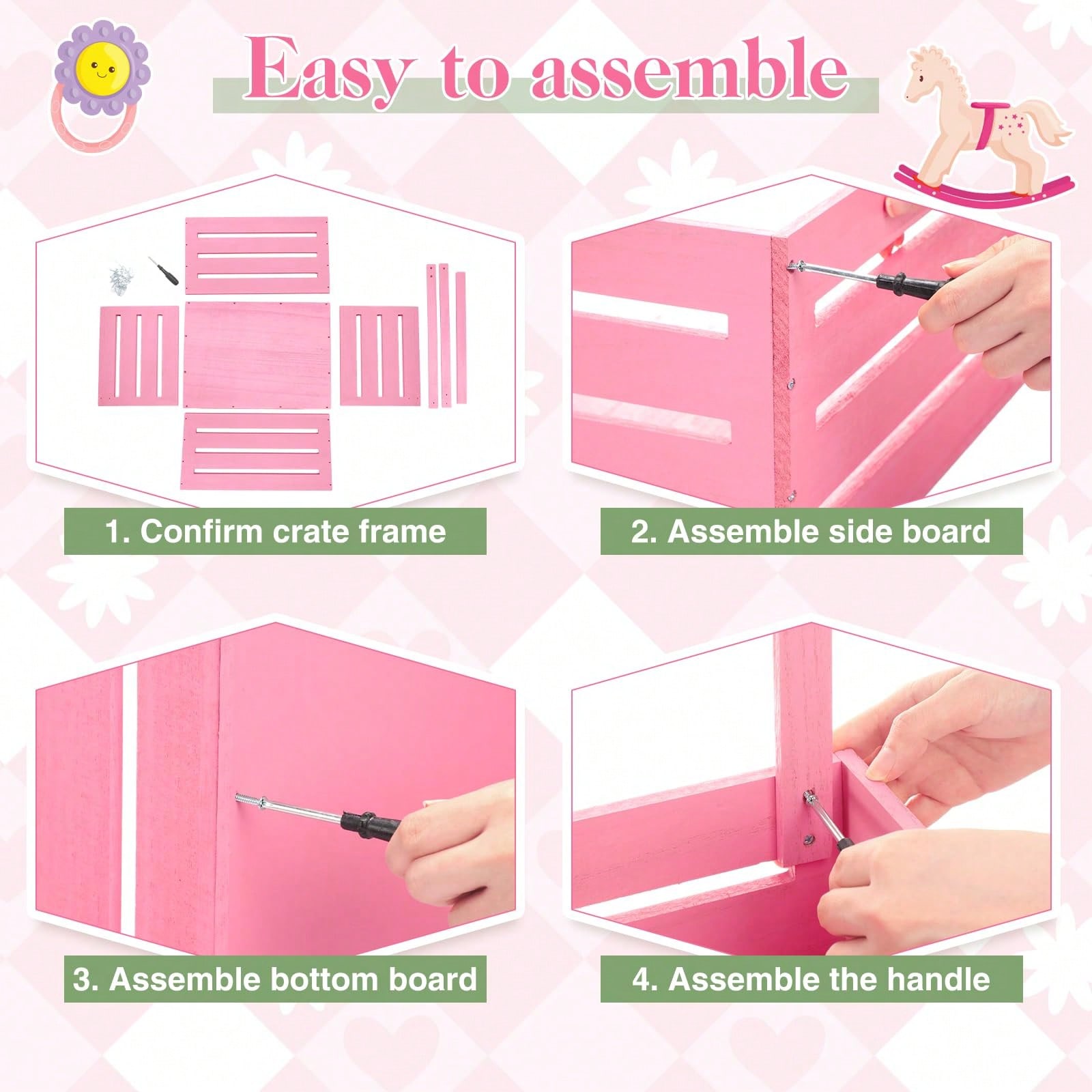 Wooden Baby Shower Crate Close - Baby Nursery Unit recension och pris