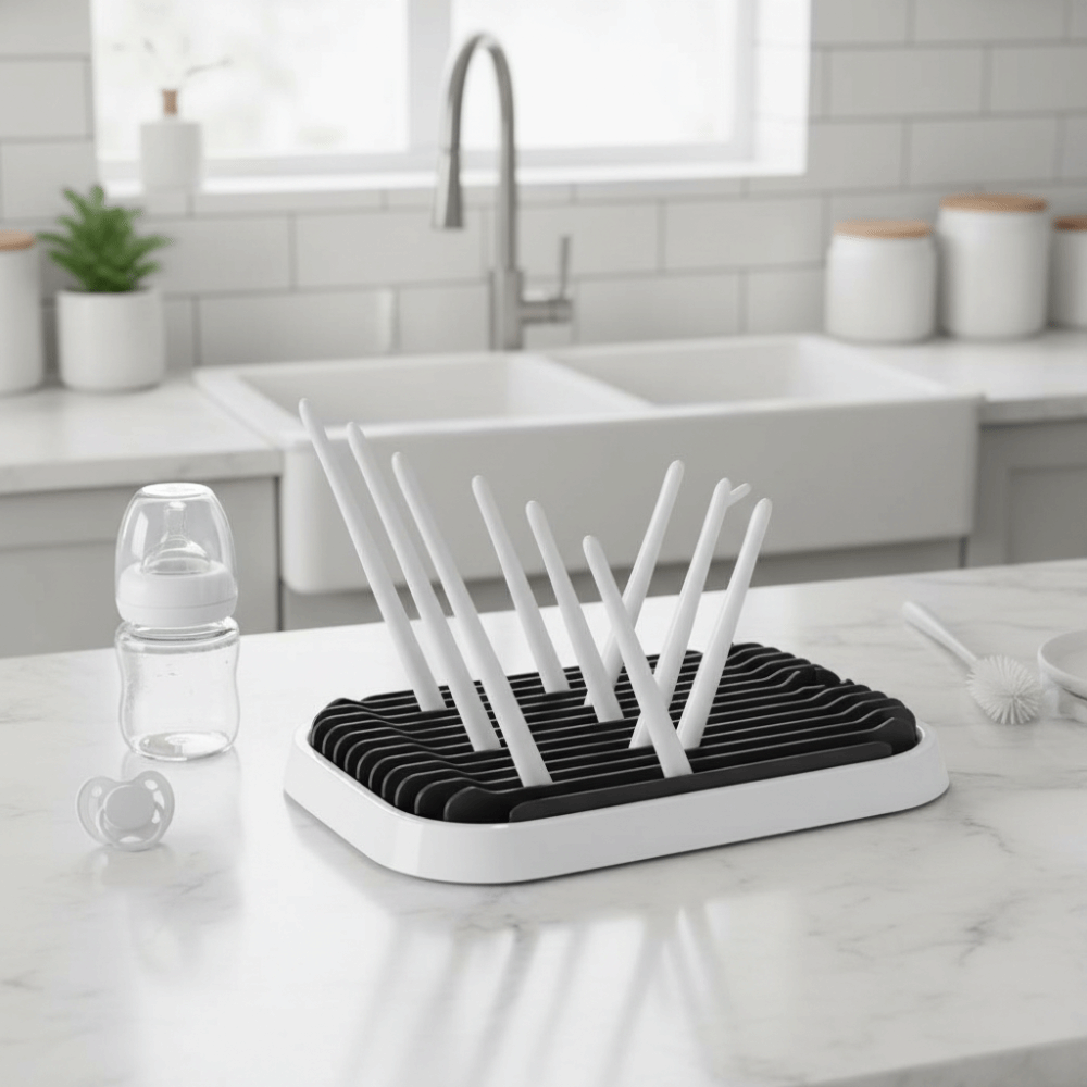 Foldable Baby Bottle Drying Ra - Baby Nursery Essentials recension och pris