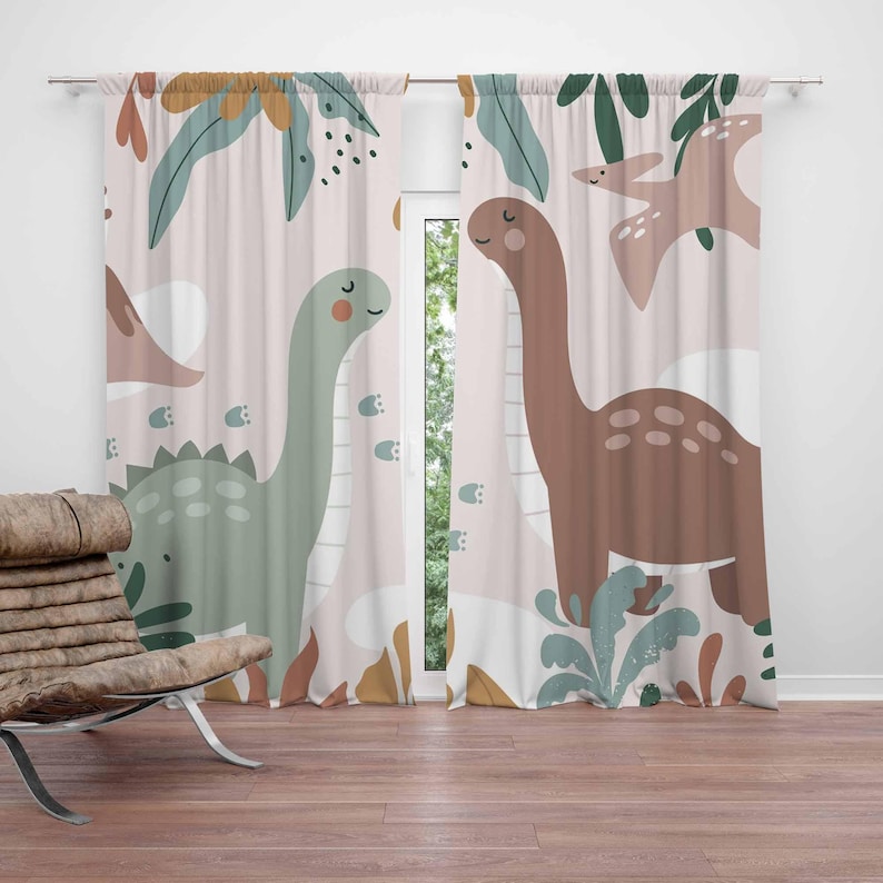 Dinosaur Nursery Curtains Dino - Baby Nursery Curtains recension och pris