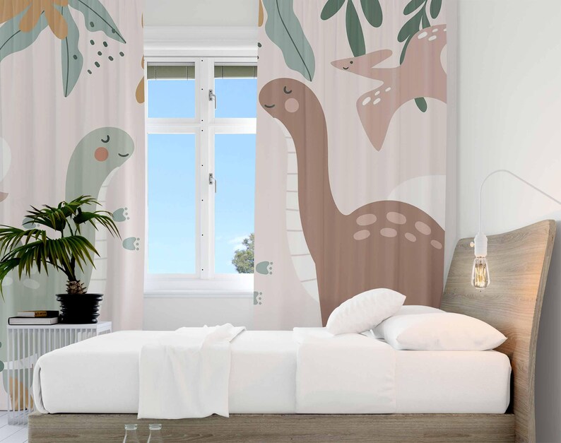 Dinosaur Nursery Curtains Dino - Baby Nursery Curtains recension och pris
