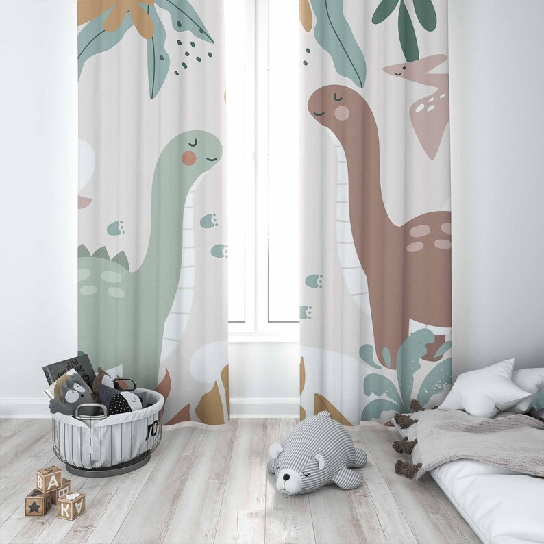 Dinosaur Nursery Curtains Dino - Baby Nursery Curtains recension och pris