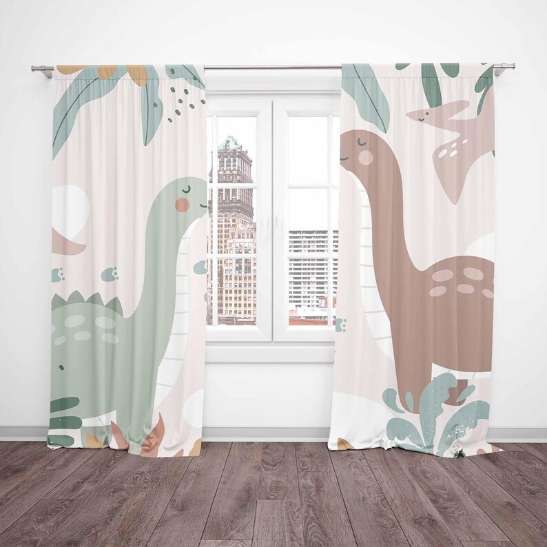 Dinosaur Nursery Curtains Dino - Baby Nursery Curtains recension och pris