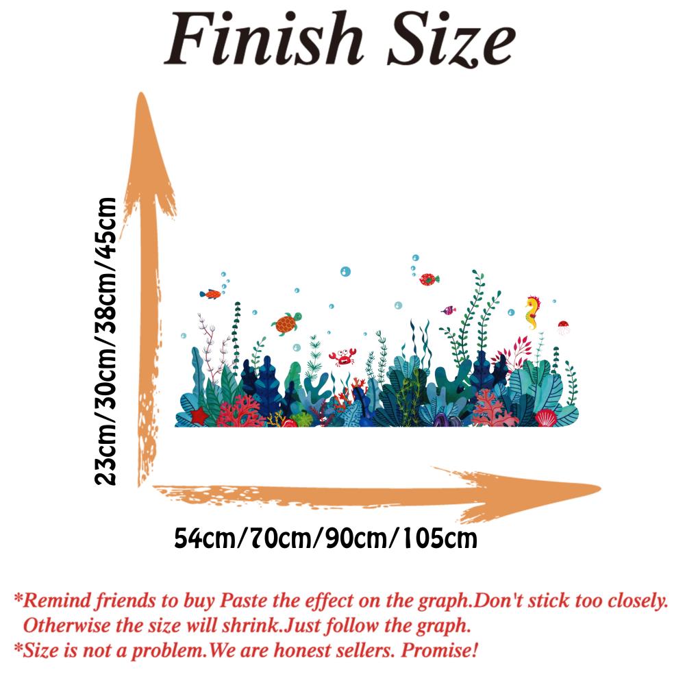 Large Under The Sea Grass Wall - Baby Nursery Under The Sea recension och pris