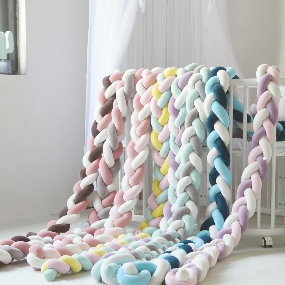 Baby Crib Bumper Handmade Cot  - Baby Nursery Pillow recension och pris
