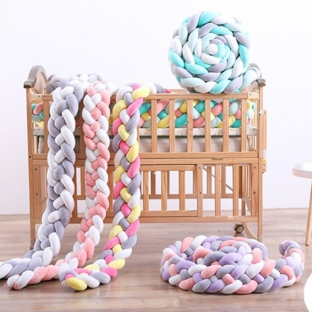 Baby Crib Bumper Handmade Cot  - Baby Nursery Pillow recension och pris