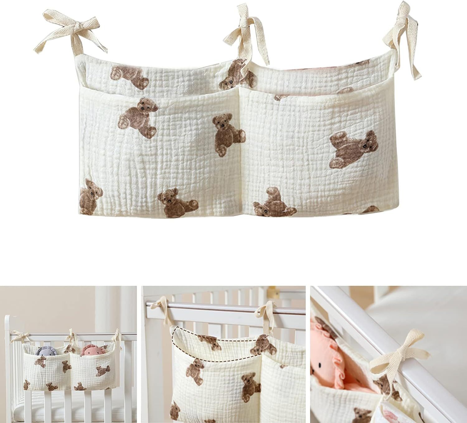 Baby Crib Organizer Cot Caddy  - Baby Nursery Furniture recension och pris