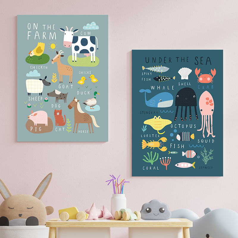 Under The Sea Print On The Far - Baby Nursery Under The Sea recension och pris