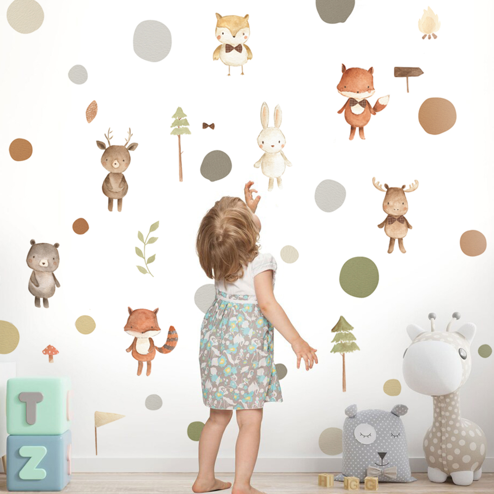 Cartoon Cute Fox Rabbit Animal - Baby Nursery Furniture recension och pris