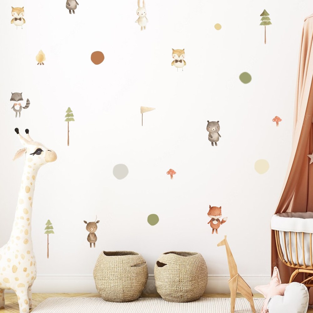 Cartoon Cute Fox Rabbit Animal - Baby Nursery Furniture recension och pris
