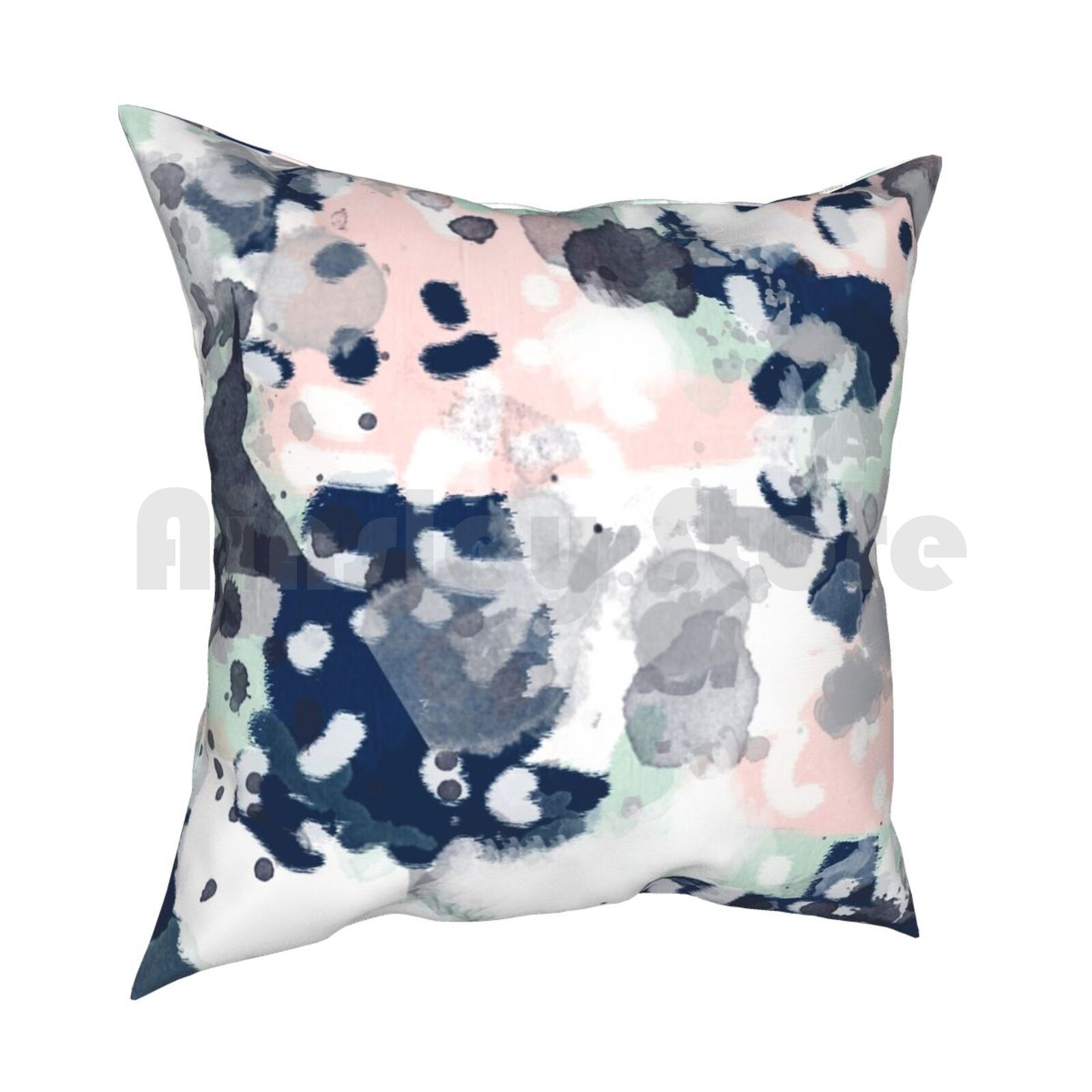 Melia-Abstract Minimal Paintin - Baby Nursery Pillow recension och pris