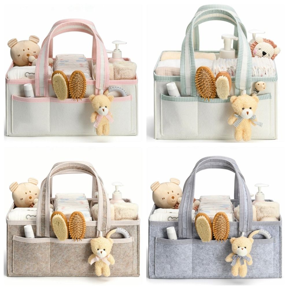 Felt Baby Diaper Caddy Organiz - Baby Nursery Essentials recension och pris