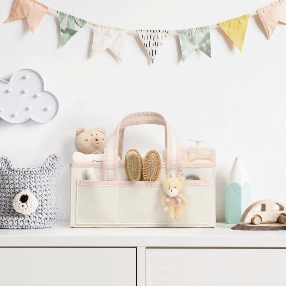 Felt Baby Diaper Caddy Organiz - Baby Nursery Essentials recension och pris