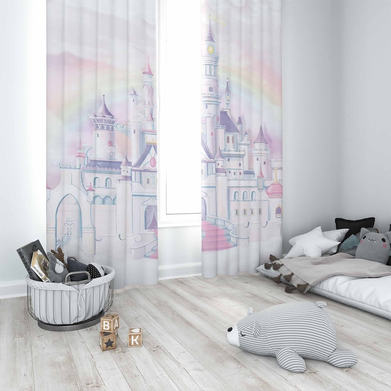 Princess Castle Nursery Curtai - Baby Nursery Curtains recension och pris